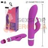 Vibrador con 2 motores y estimulador clitorial